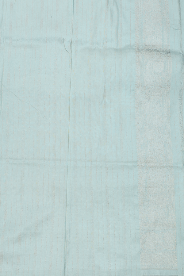 Banarasi Silk Saree In Pale Green With Brocade Design