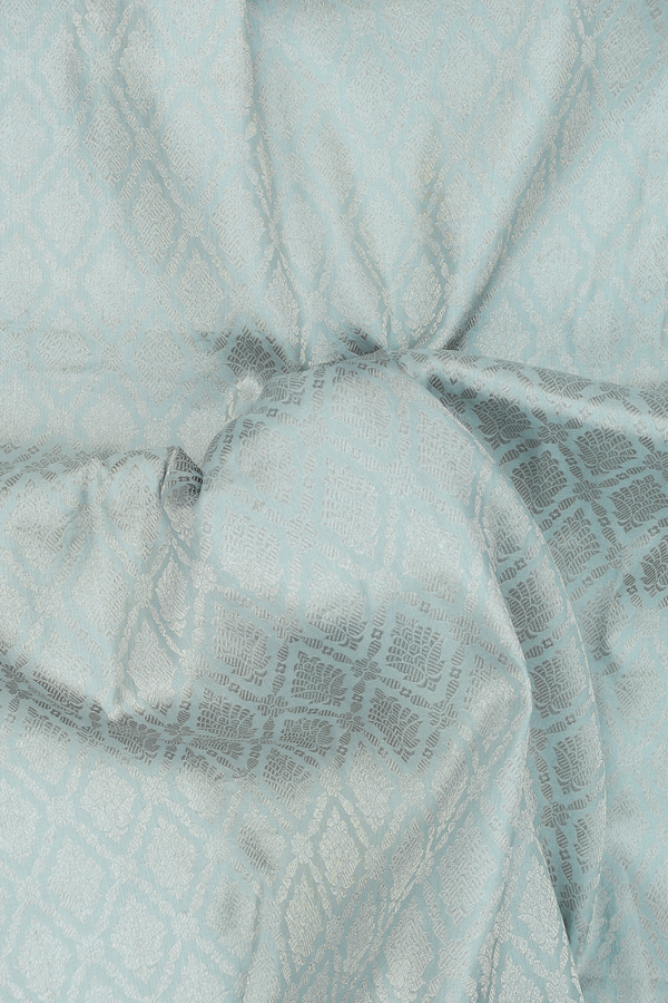 Banarasi Silk Saree In Pale Green With Brocade Design