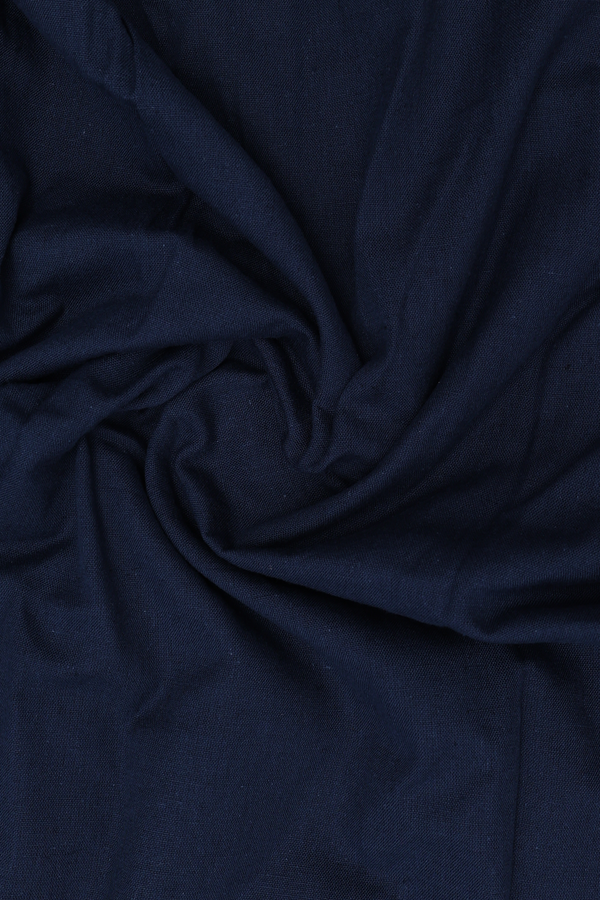 Sweet Heart Neck Plain Prussian Blue Cotton Salwar Set