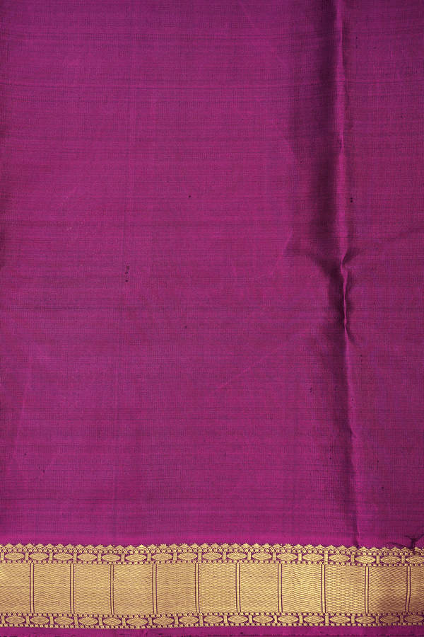 Vanasingaram Design Emerald Green Kanchipuram Silk Saree