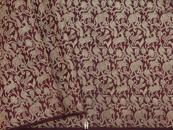 Vanasingaram Design Red Kanchipuram Blouse Material