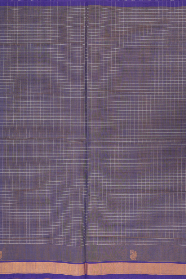 Venkatagiri Cotton Saree In Dual Tone With Checks Design