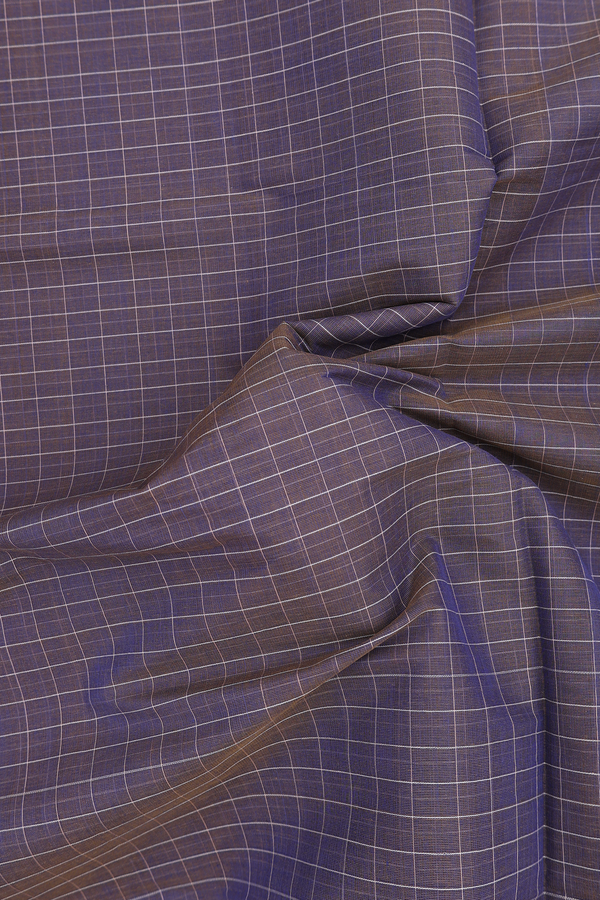 Venkatagiri Cotton Saree In Dual Tone With Checks Design