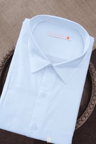 Assorted White And Blue Set Of 2 Size 44 Cotton Shirts