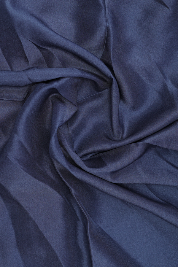 Zari Border Charcoal Grey Mysore Silk Dupatta