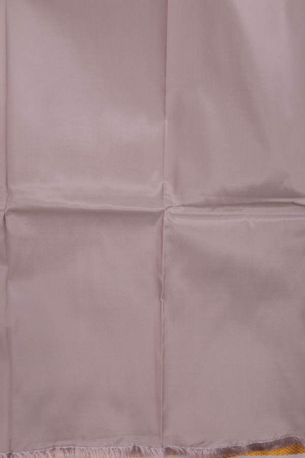 Zari Border Cream Brown Art Silk Dhoti With Shirt Material