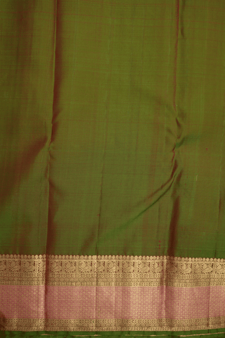 Zari Border In Brocade Chilli Red Kanchipuram Silk Saree