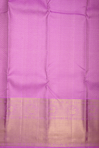 Zari Border In Brocade Lotus Pink Kanchipuram Silk Saree