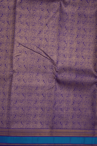 Zari Border In Brocade Regal Purple Kanchipuram Silk Saree
