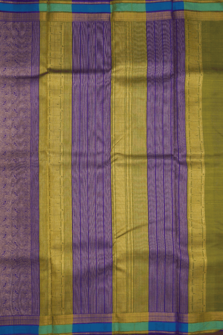 Zari Border In Brocade Regal Purple Kanchipuram Silk Saree