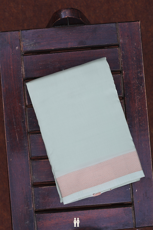 Zari Border Pastel Green Art Silk Dhoti