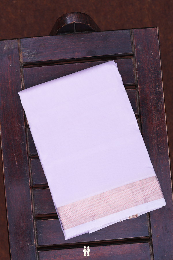 Zari Border Pastel Purple Art Silk Dhoti