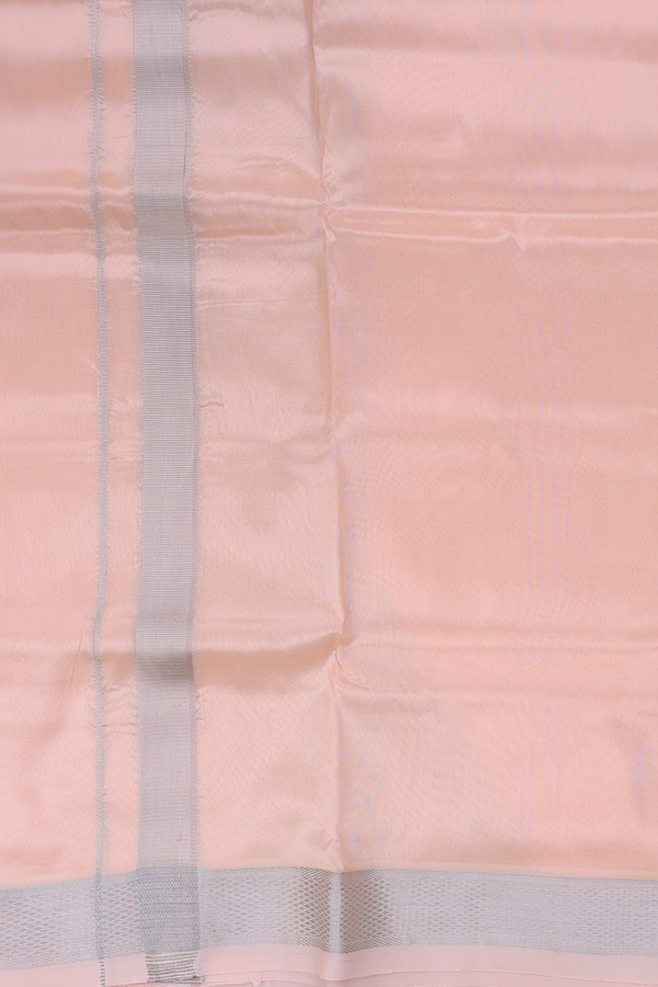 Zari Border Peach Art Silk Dhoti
