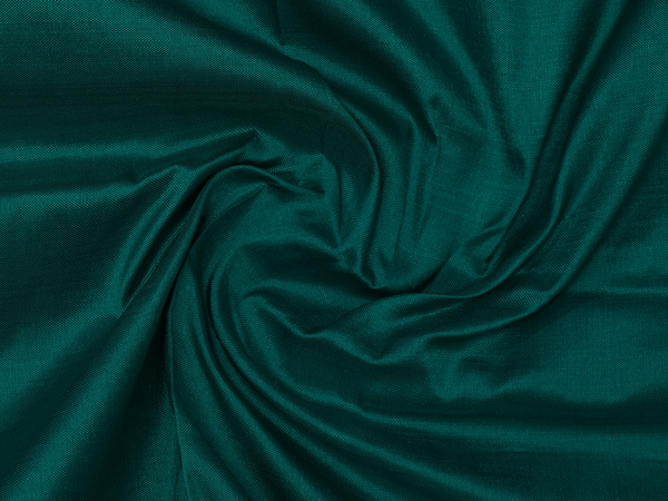 Zari Border Peacock Green Silk Dhoti For Deity