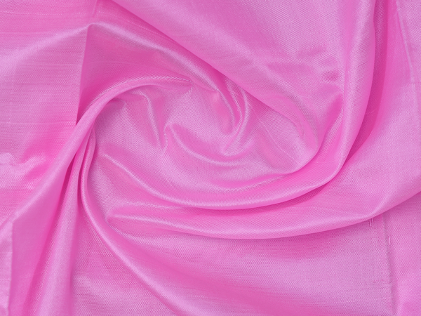 Zari Border Pink Silk Dhoti For Deity