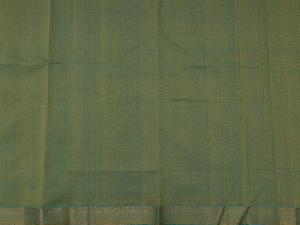 Zari Border Plain Green Cotton Unstitched Salwar Material