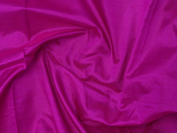 Zari Border Purple Rose Silk Dhoti For Deity