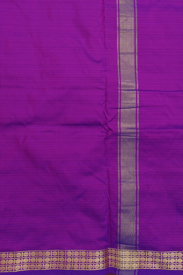 Zari Border Purple Silk Dhoti