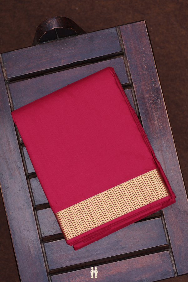 Zari Border Red Silk Dhoti