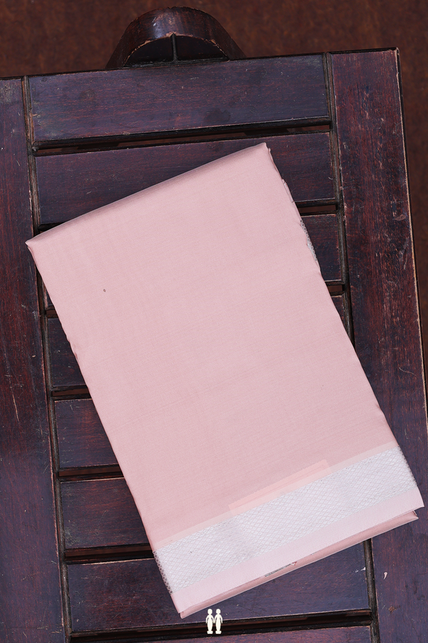 Zari Border Rose Brown Art Silk Dhoti