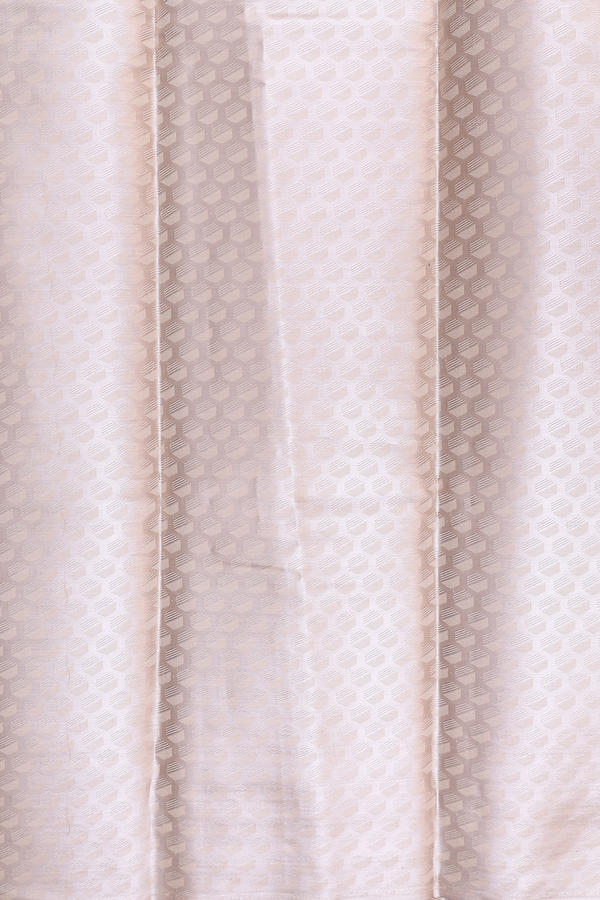 Zari Border Tissue Brown Art Silk Dhoti With Shirt Material