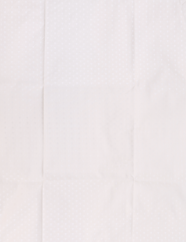 Zari Border White Art Silk Dhoti With Shirt Material
