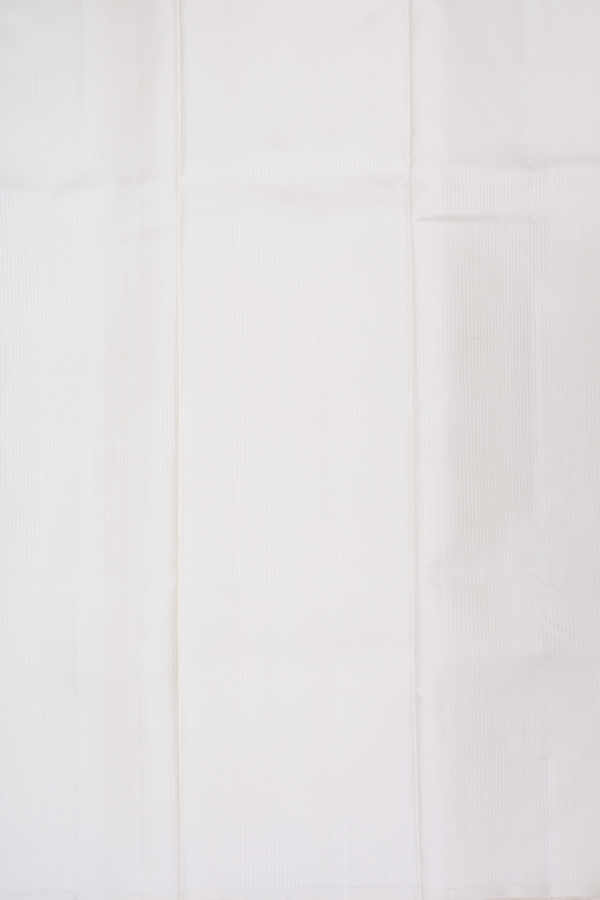 Zari Border White Silk Dhoti With Angavastram Set
