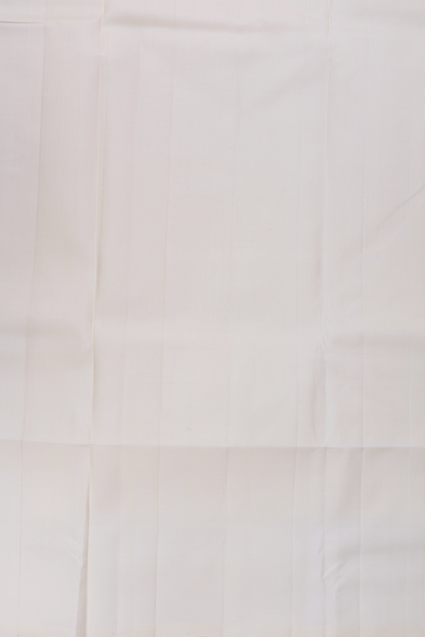 Zari Border White Silk Dhoti With Shirt Material