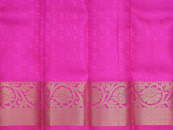 Zari Buttas Ivory Kanchipuram Pavadai Sattai Material