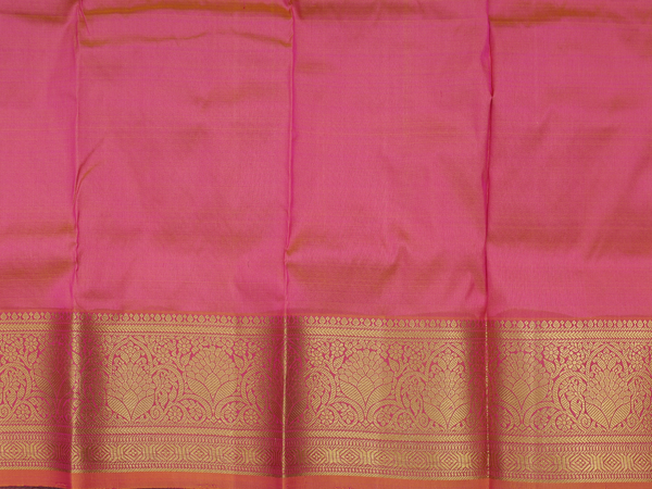 Zari Buttas Magenta Kanchipuram Pavadai Sattai Material