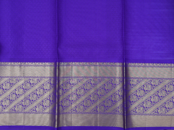 Zari Buttas Orange Kanchipuram Silk Half Saree Material