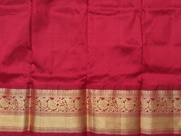 Zari Buttas Pink Kanchipuram Silk Pavadai Sattai Material
