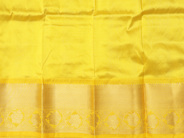 Zari Buttas Purple Kanchipuram Silk Pavadai Sattai Material