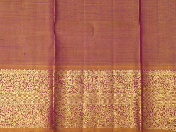 Zari Buttas Purple Kanchipuram Silk Pavadai Sattai Material