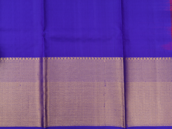 Zari Buttas Rani Pink Kanchipuram Half Saree Material