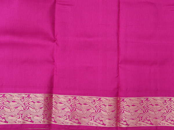 Zari Buttas Royal Blue Kanchipuram Pavadai Sattai Material