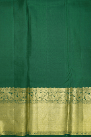 Zari Buttas Scarlet Red Kanchipuram Silk Saree