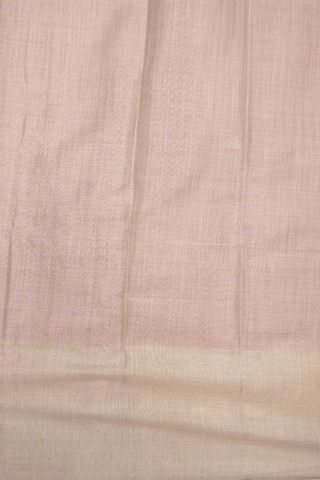 Zari Buttis Design Rouge Pink Tussar Silk Saree