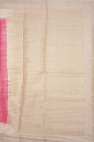 Zari Buttis Design Rouge Pink Tussar Silk Saree