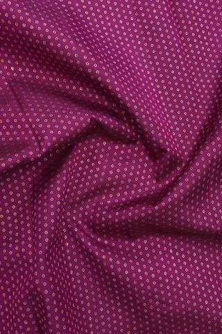 Zari Buttis Grape Purple Kanchipuram Pavadai Sattai Material