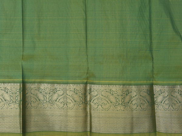 Zari Buttis Green Kanchipuram Pavadai Sattai Material