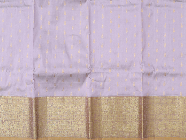 Zari Buttis Pale Purple Kanchipuram Pavadai Sattai Material