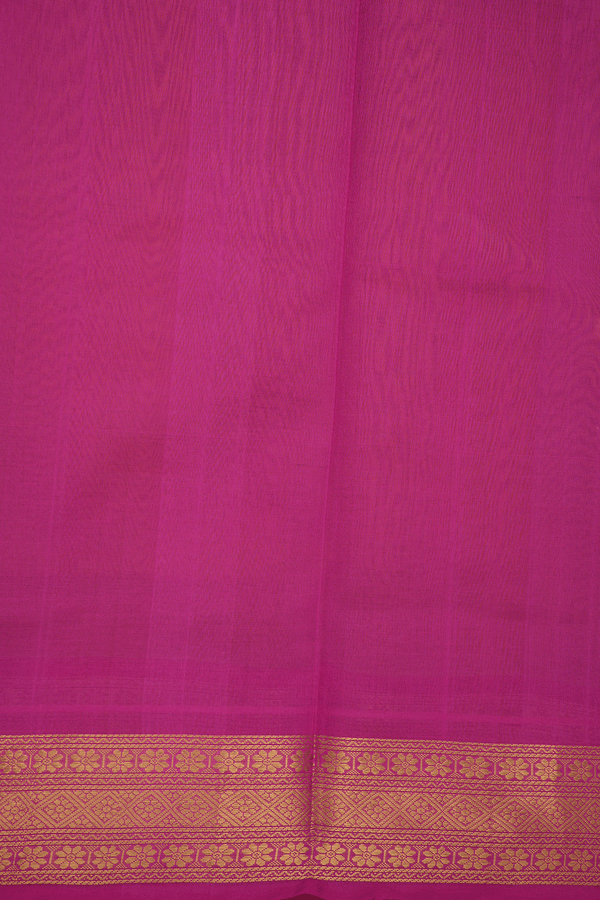 Zari Buttis Sunflower Yellow Traditional Silk Cotton Saree