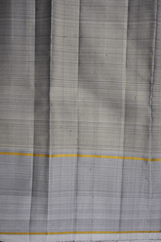 Zari Checked Design Black Kanchipuram Silk Saree