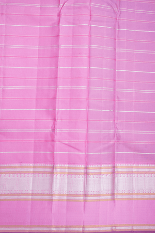 Zari Checked Design Black Kanchipuram Silk Saree