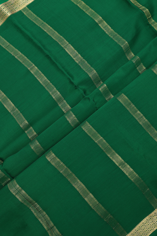 Zari Checked Design Scarlet Red Mysore Silk Saree