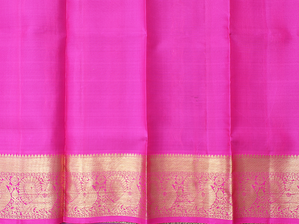 Zari Buttas Forest Green Pavadai Sattai Material