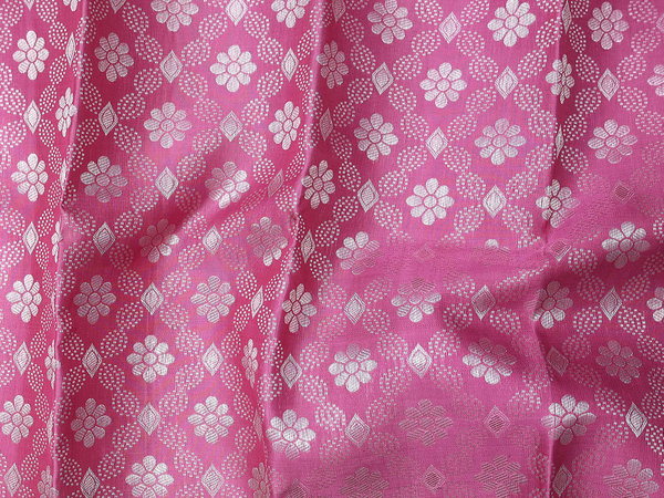 Diamond Design Mulberry Kanchipuram Pavadai Sattai Material