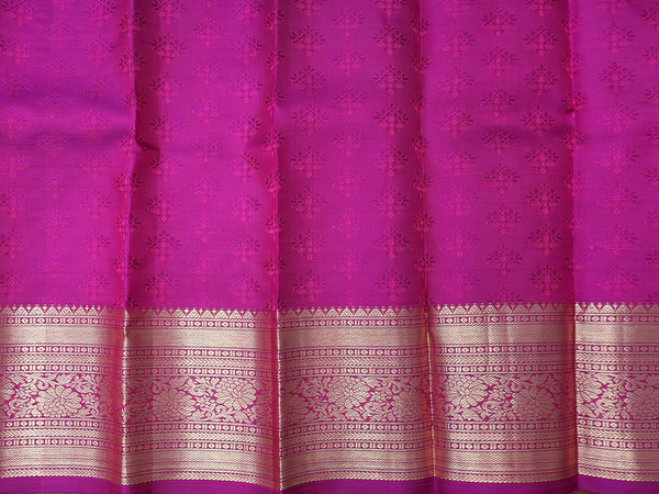 Diamond Design Yellow Kanchipuram Pavadai Sattai Material