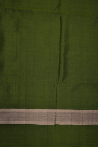 Floral Zari Motifs Taupe Grey Soft Silk Saree